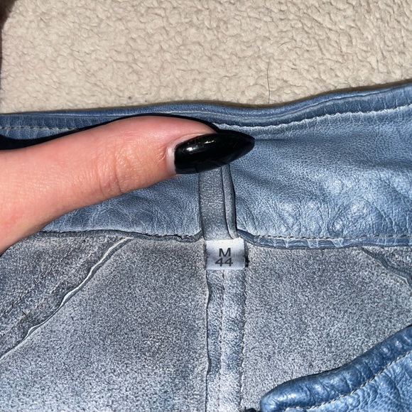 Luxury Artico blue leather jacket! Authentic! - Picture 4 of 5